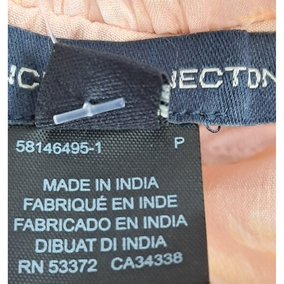 NWT French Connection Coral Floral Peach Diana Rec Crinkle Flowing Dress Size 12 - Picture 15 of 16